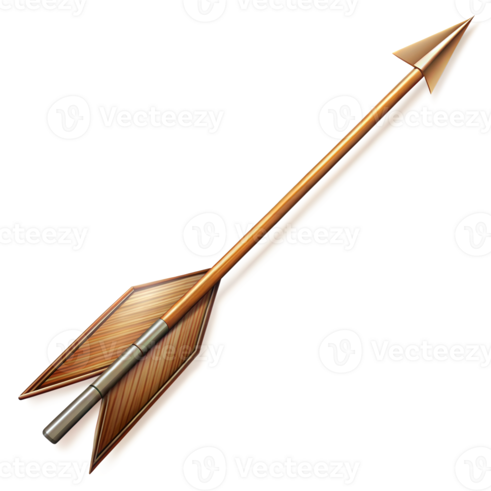 Wooden Arrow on Transparent Background png
