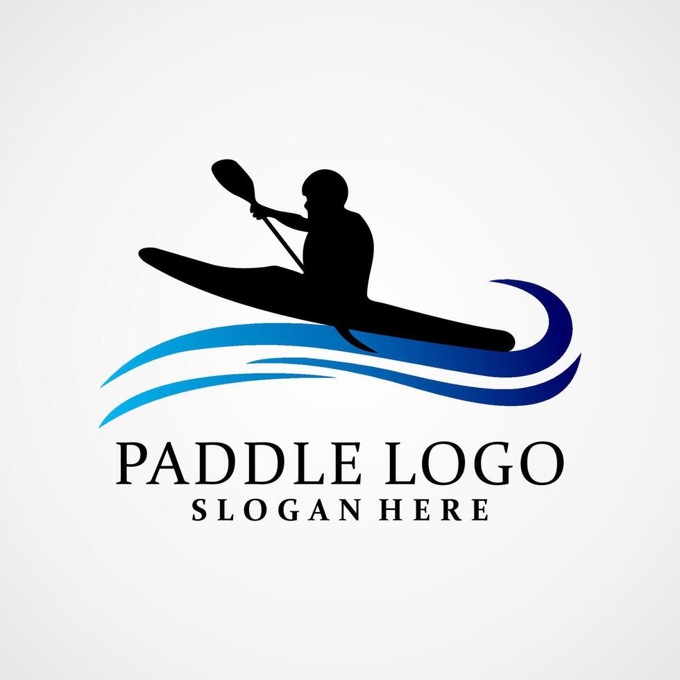 paddle logo symbol illustration design vector