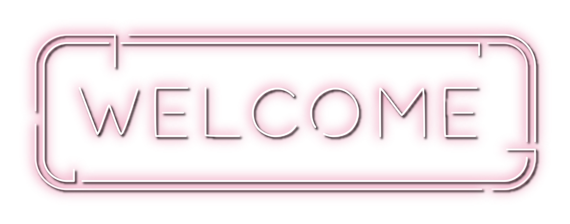 neon simple glowing in the sky png
