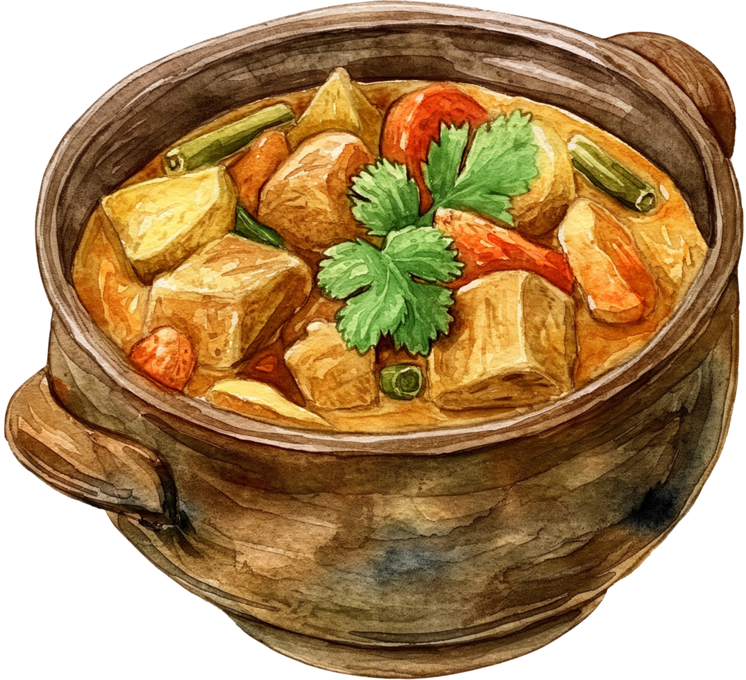 Korma, braised meat or vegetables in a creamy, spiced sauce png
