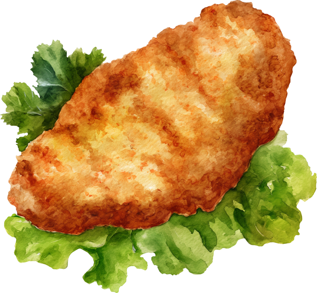 Wiener Schnitzel, breaded veal cutlet 45593558 PNG