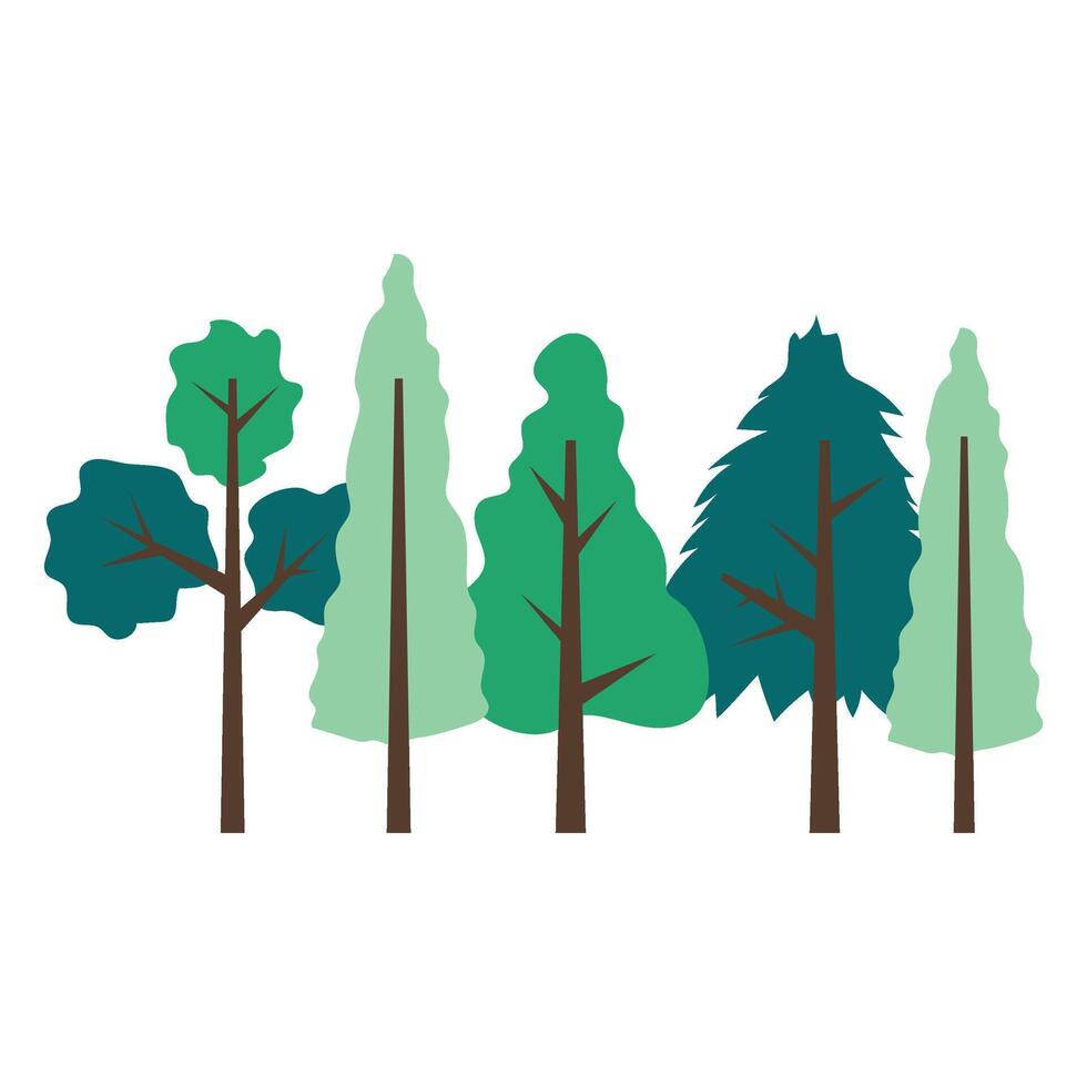 Forest Tree Illustration vector