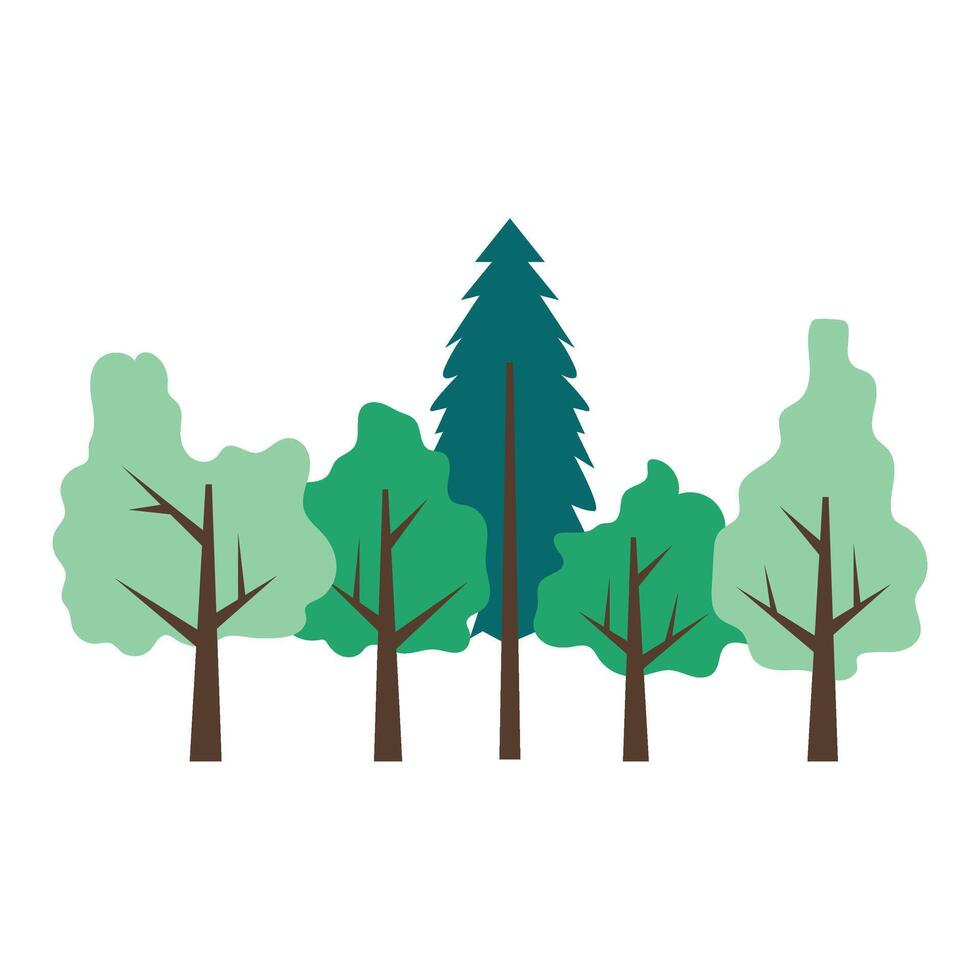 Forest Tree Illustration vector