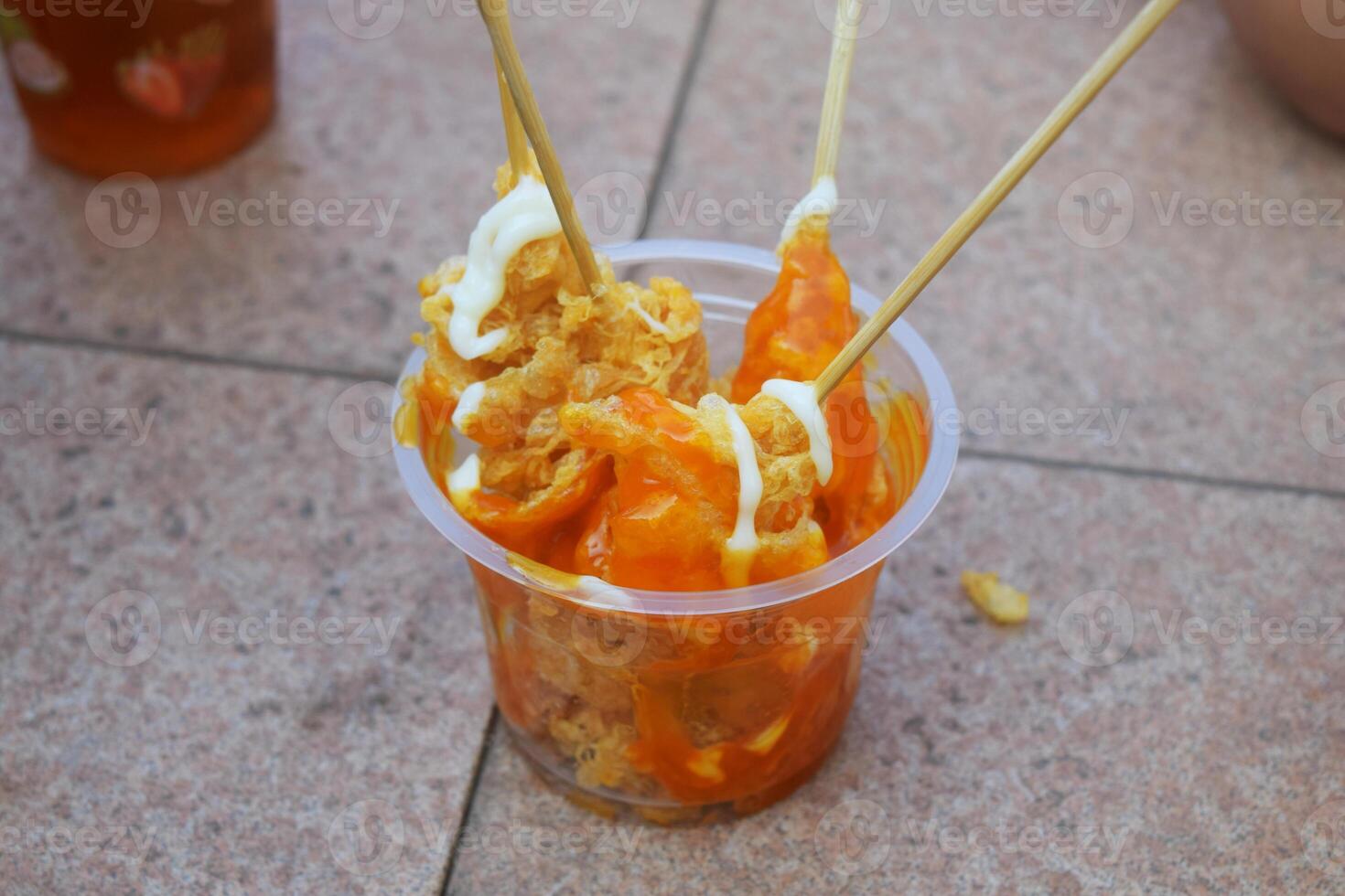 An egg roll is one of the Indonesian foods that we can find at Semarang photo