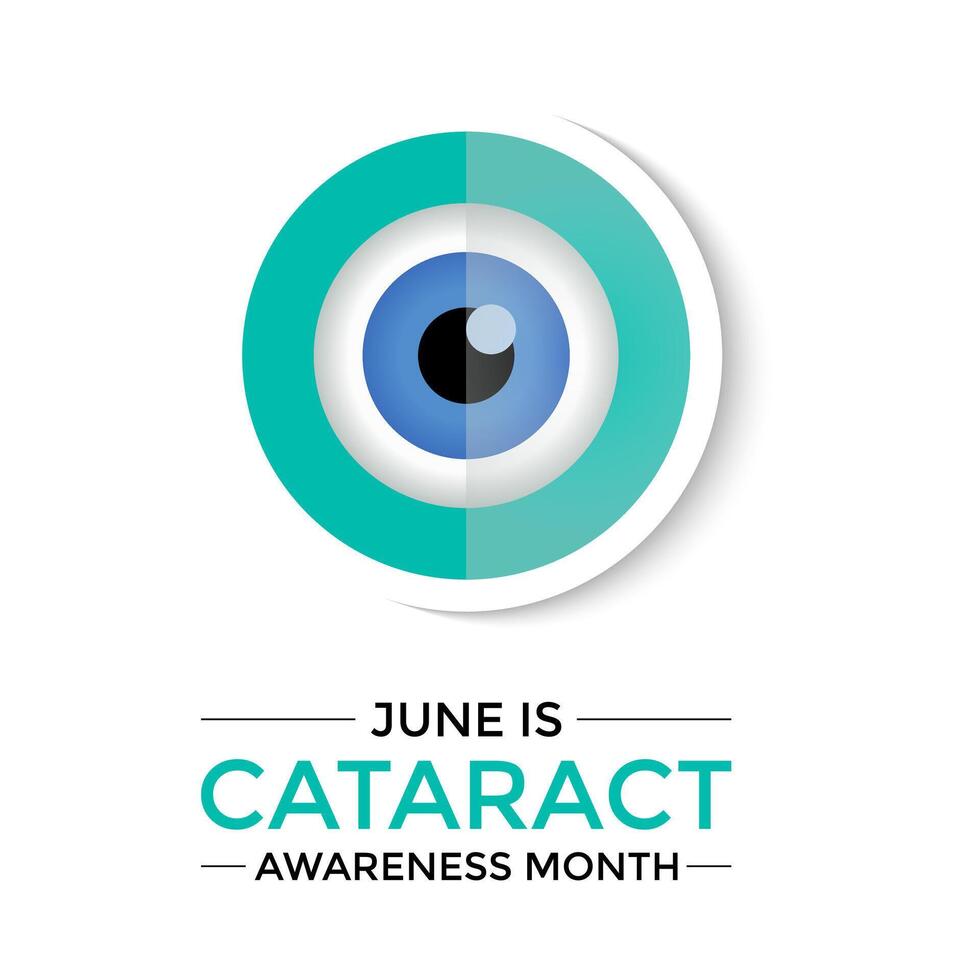 Cataract awareness month is observed every y vector