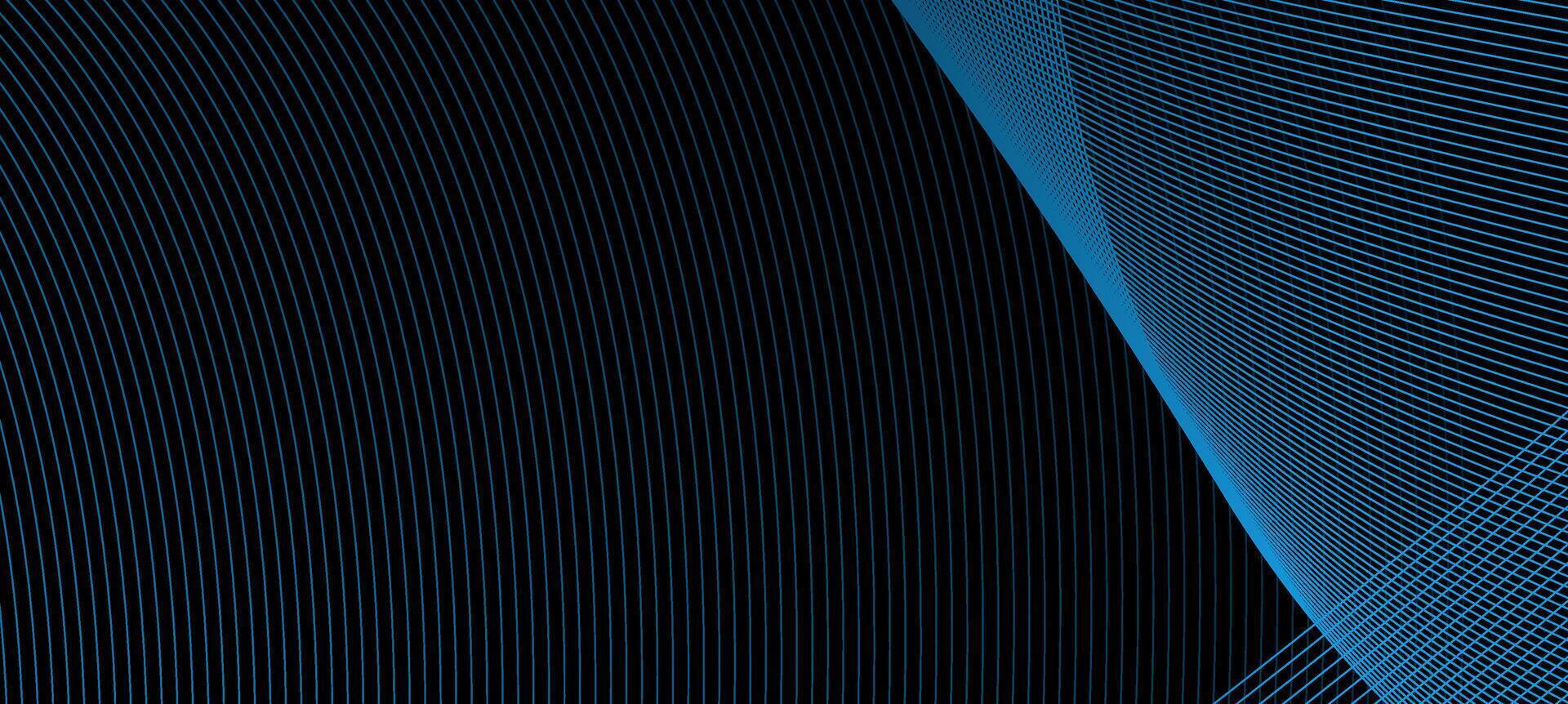 abstract line wave modern blue gradation background banner. technology theme, digital, futuristic design vector