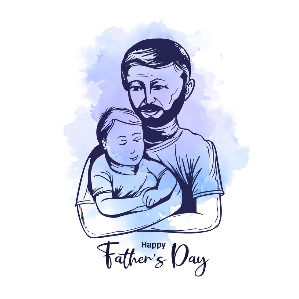 Elegant Happy Father's day celebration stylish background vector