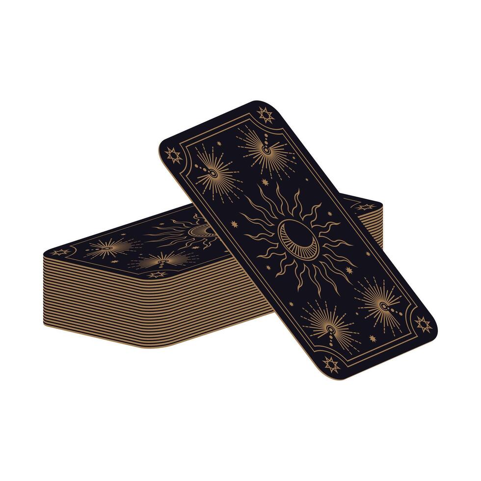 Deck of Tarot Cards. Magical Predictions of the Future, Image vector