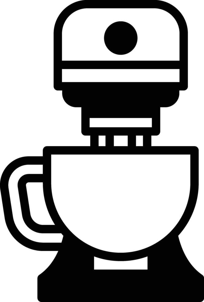 food blender icon illustration in line style vector