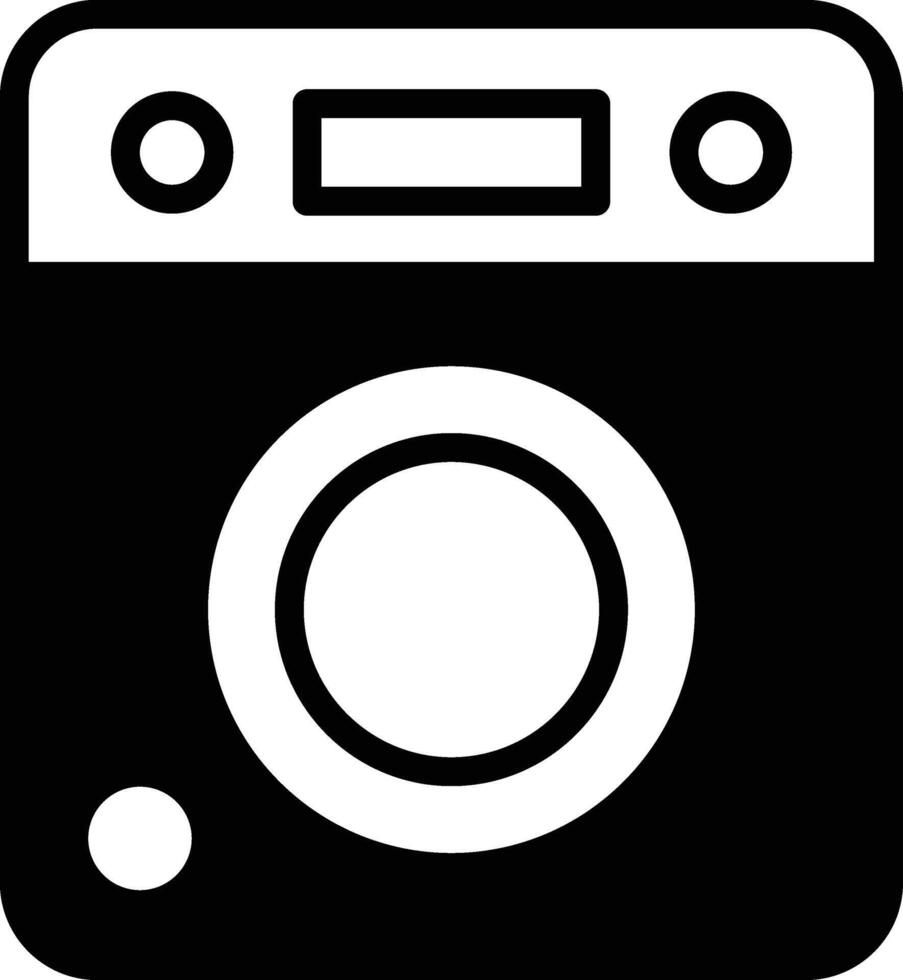 Washing machine and dryer icon illustration in line style vector