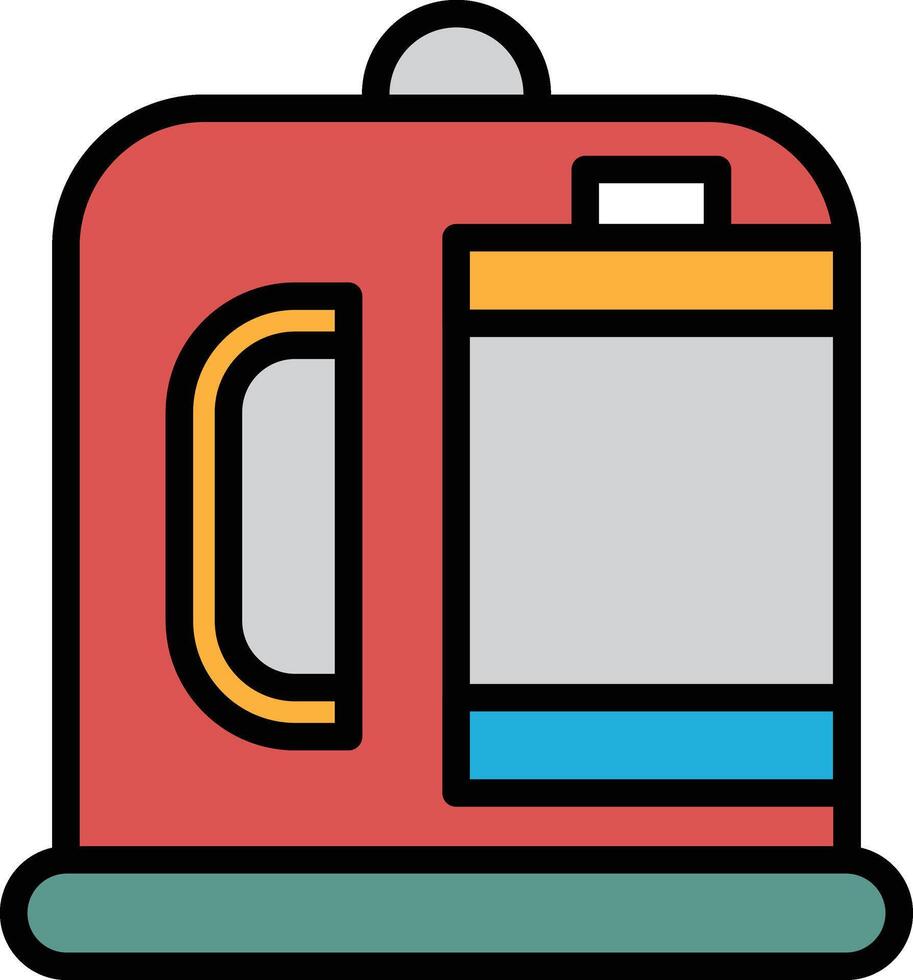 coffee maker icon illustration in line style vector