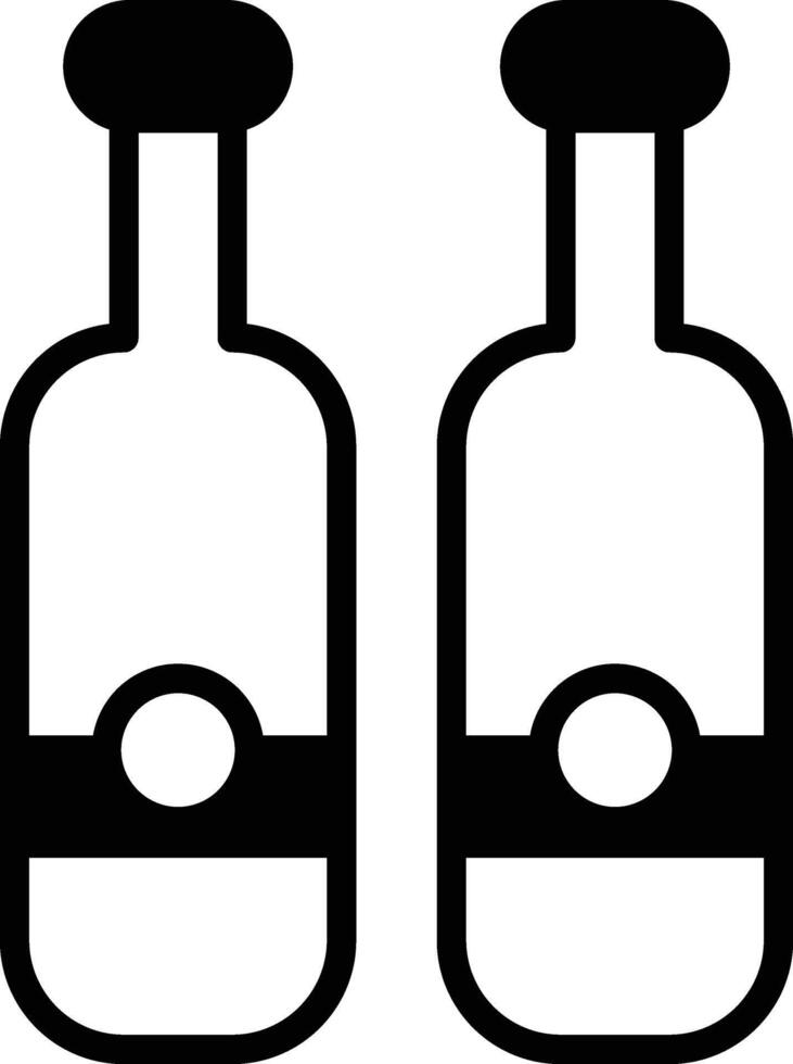 water bottle icon illustration in line style vector
