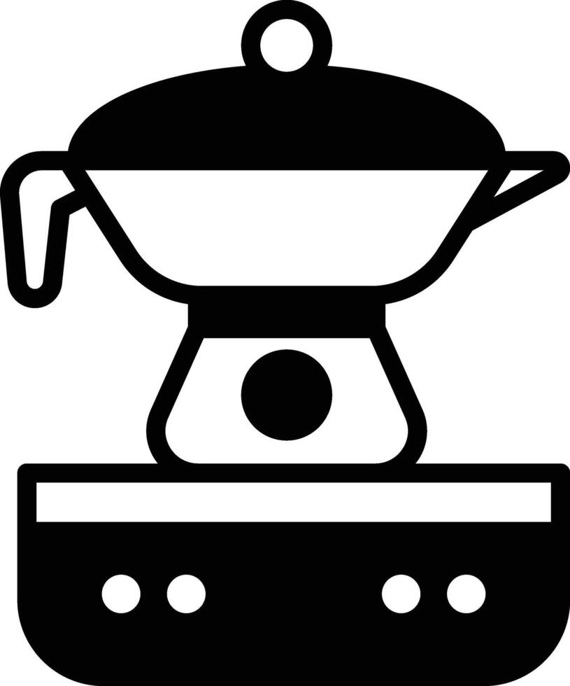 Hot water kettle for making coffee icon illustration in line style vector