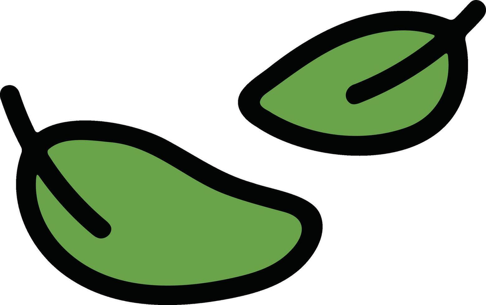 leaf Hand drawn illustrations in line art style vector