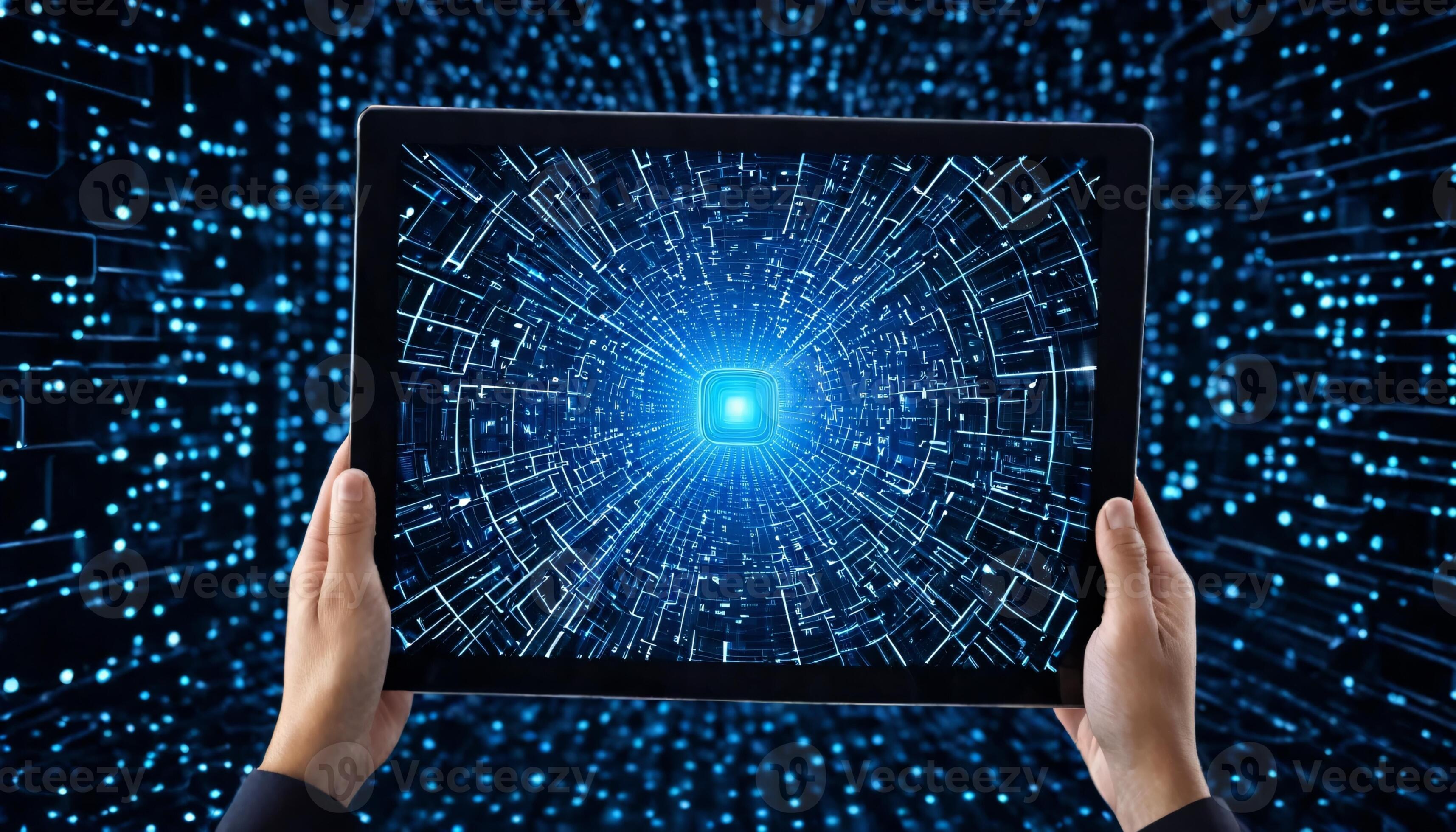 A.I. Digital computer programmer with AI machine learning. Future ...