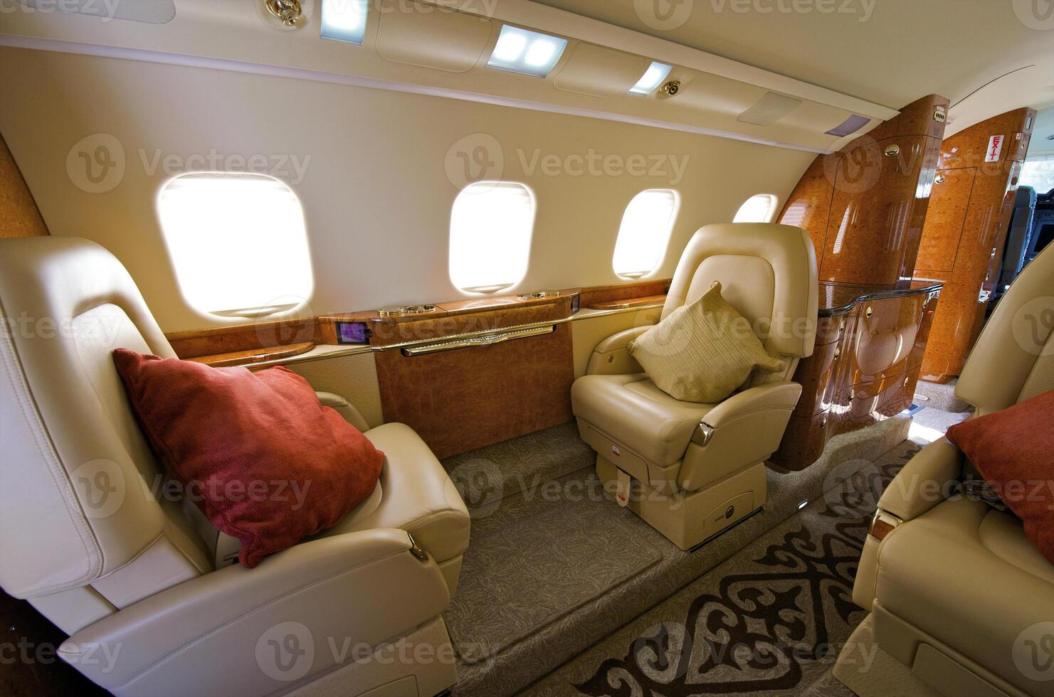 VIP Business Interior Jet Airplane photo