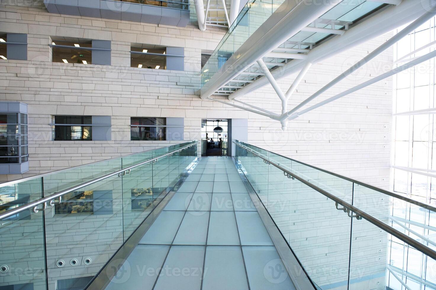modern hall inside office center photo
