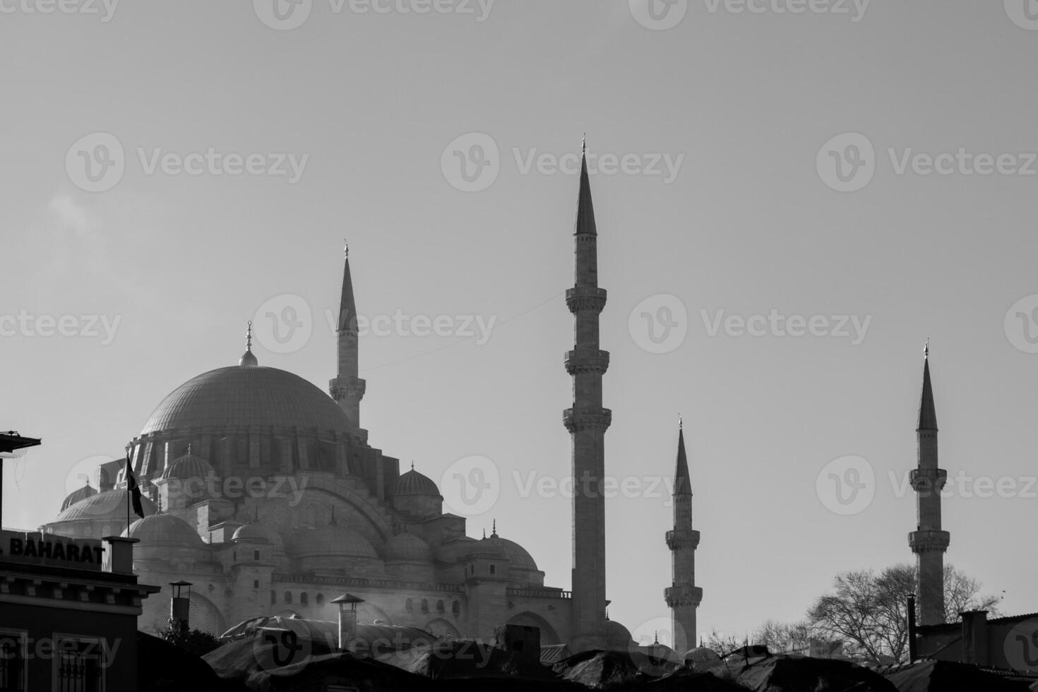 Suleymaniye Mosque view. Visit Istanbul concept. Islamic background photo