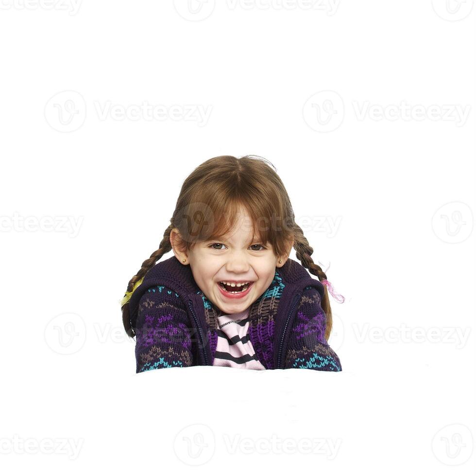 happy little girl photo