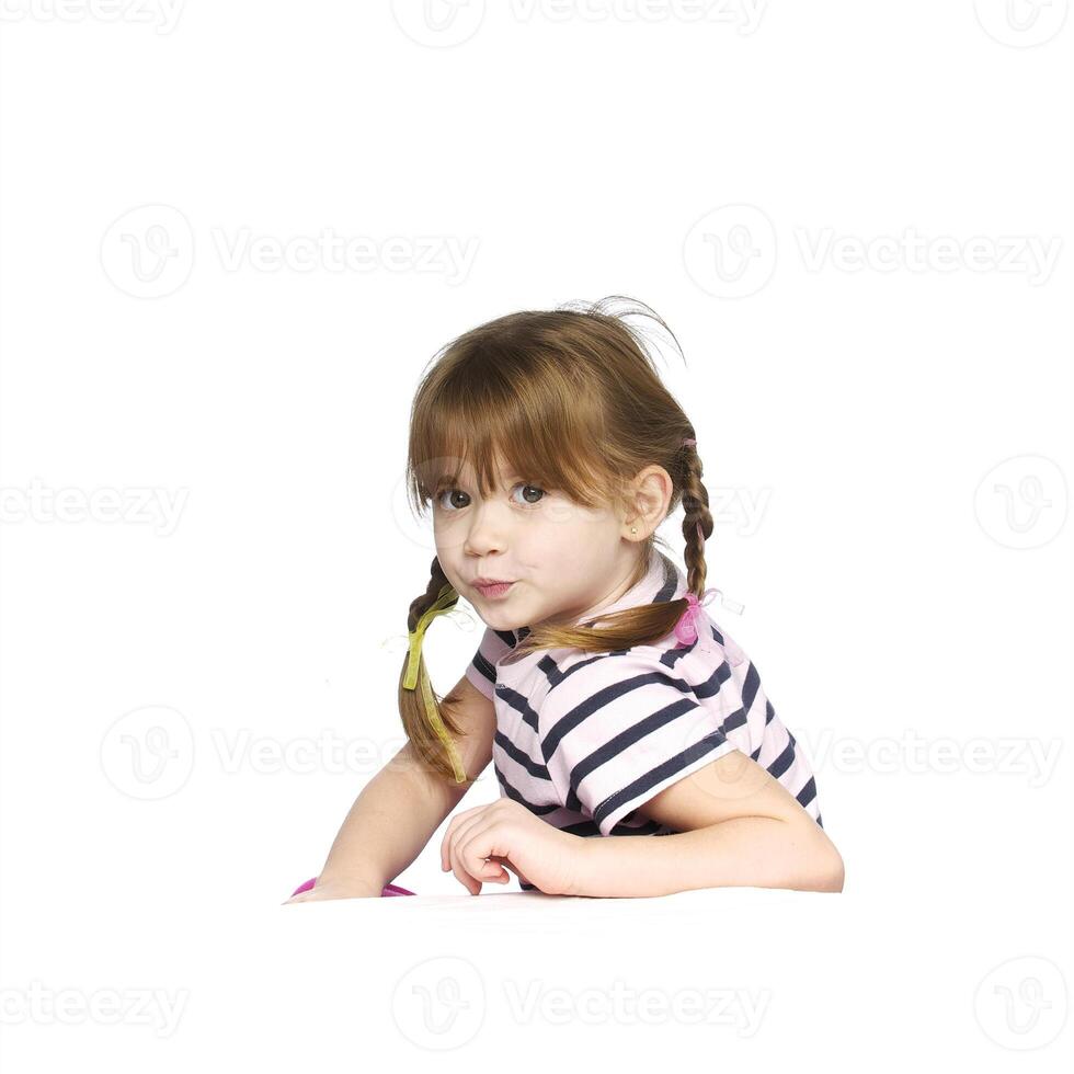happy little girl photo