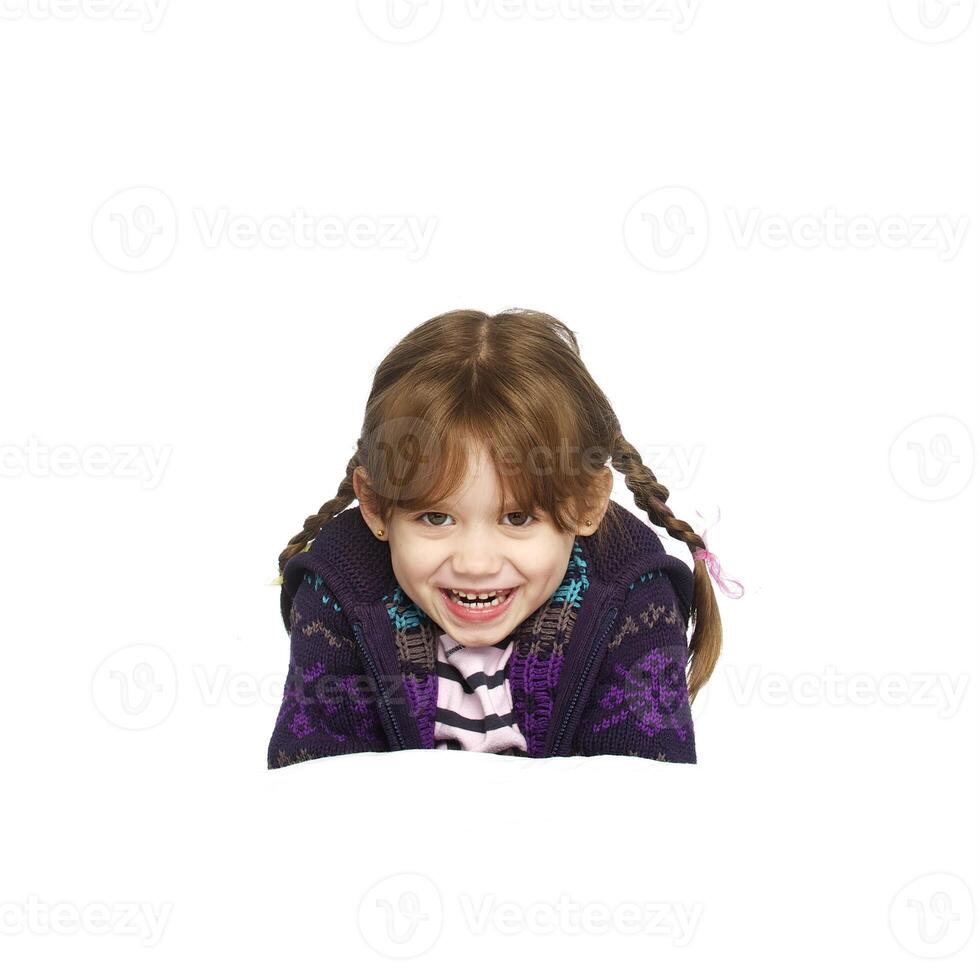 happy little girl photo