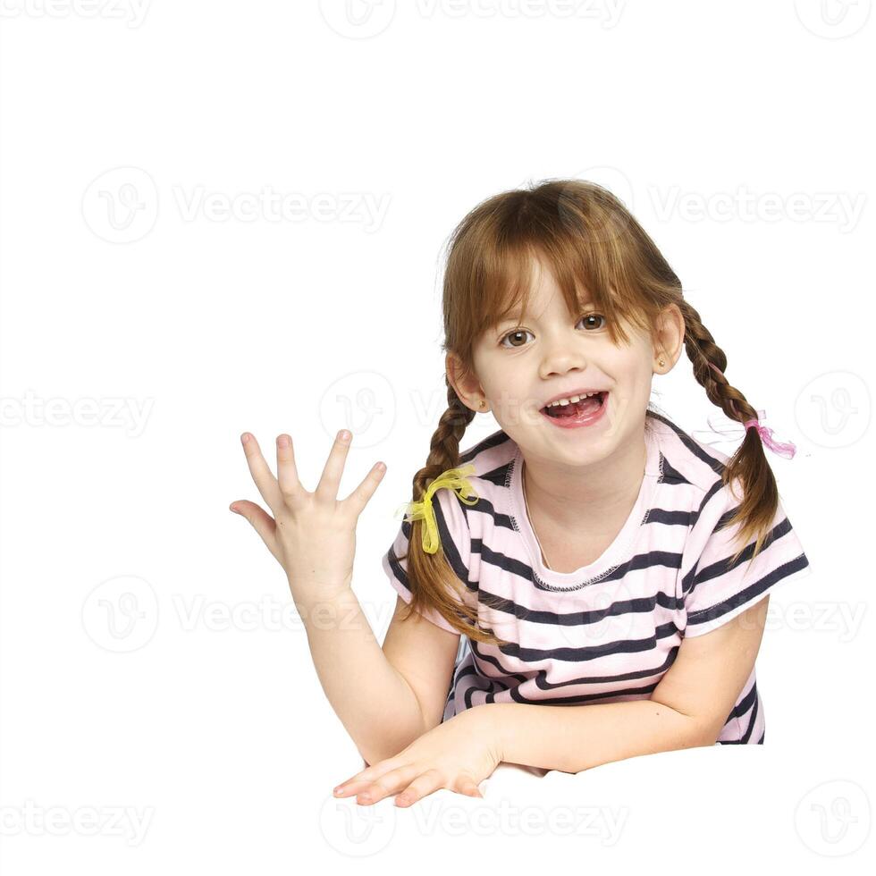 happy little girl photo