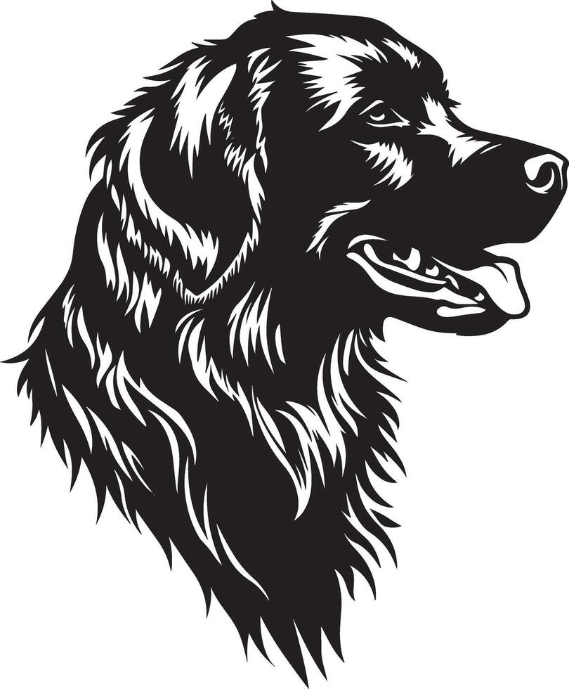 Golden retriever silhouette vector