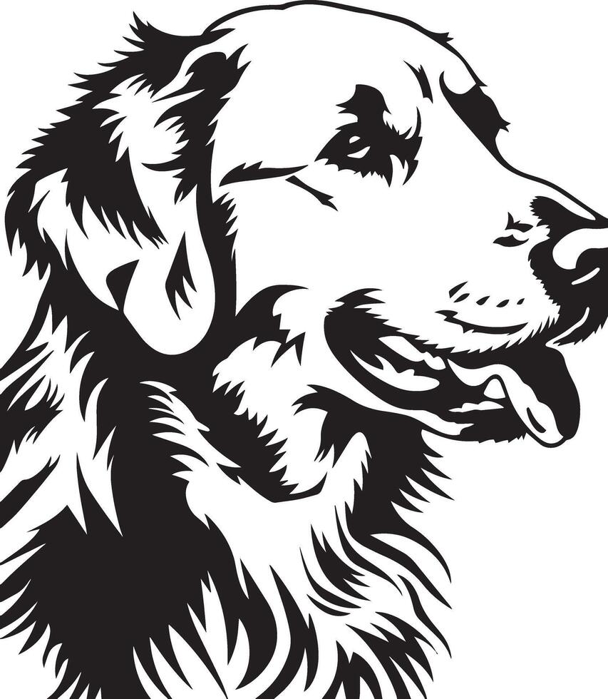 Golden retriever silhouette vector