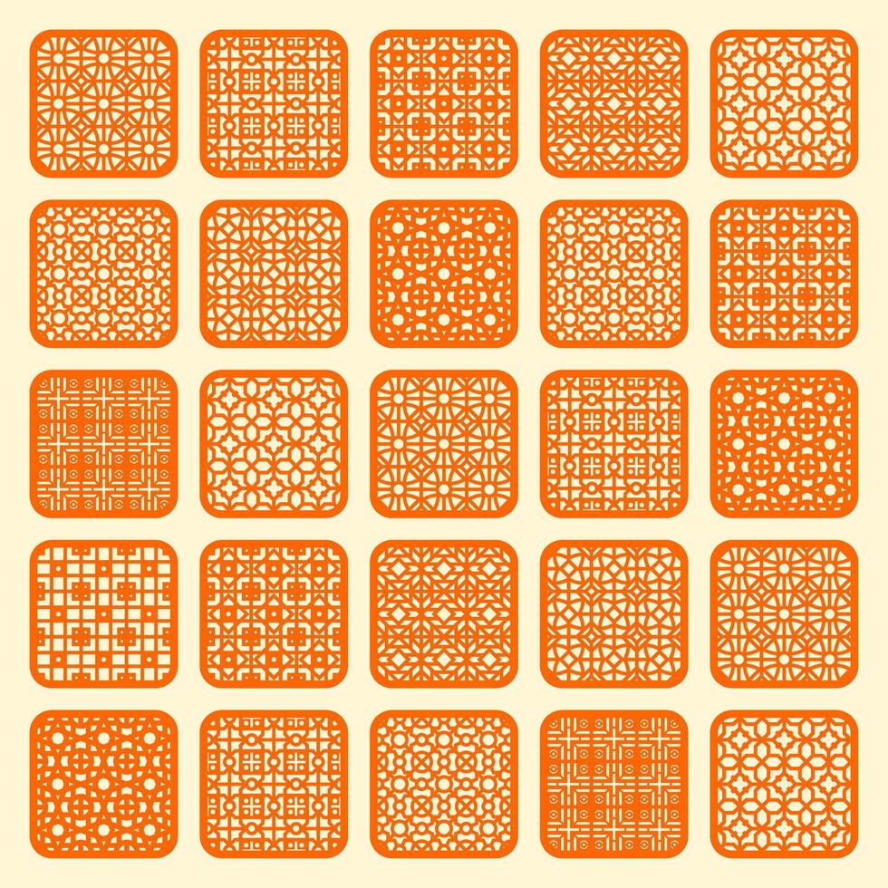 Geometric and simple pattern for background, decoration, panel, for cnc cutting vector