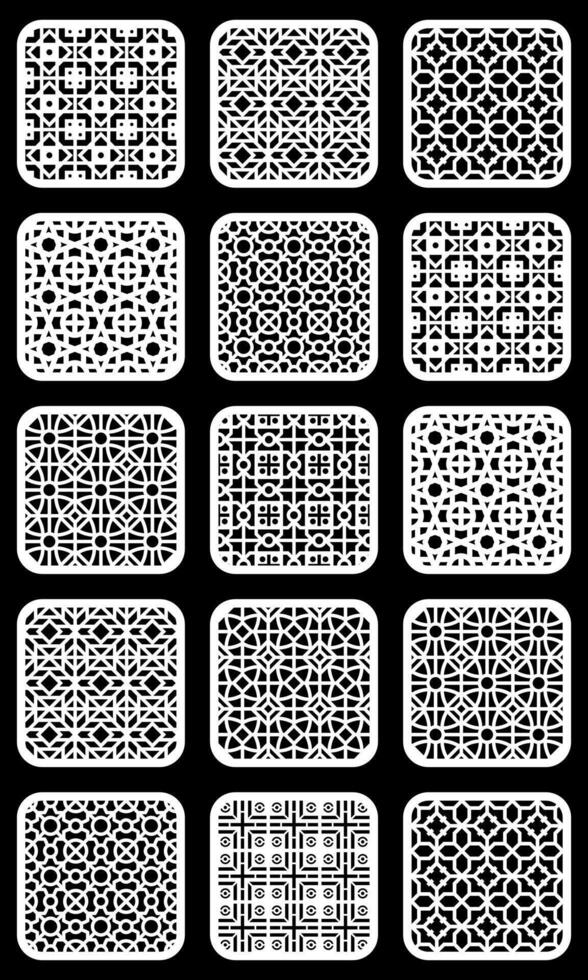 Geometric and simple pattern for background, decoration, panel, for cnc cutting vector