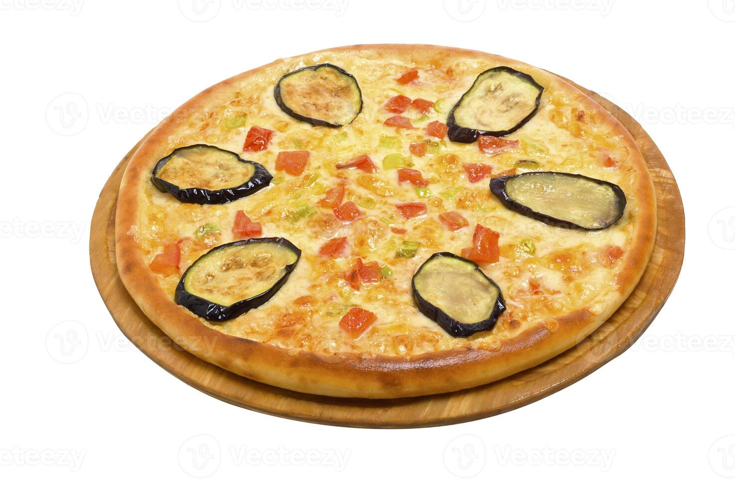 Pizza and italian kitchen. Studio. Close-up on white background. clipping Path photo