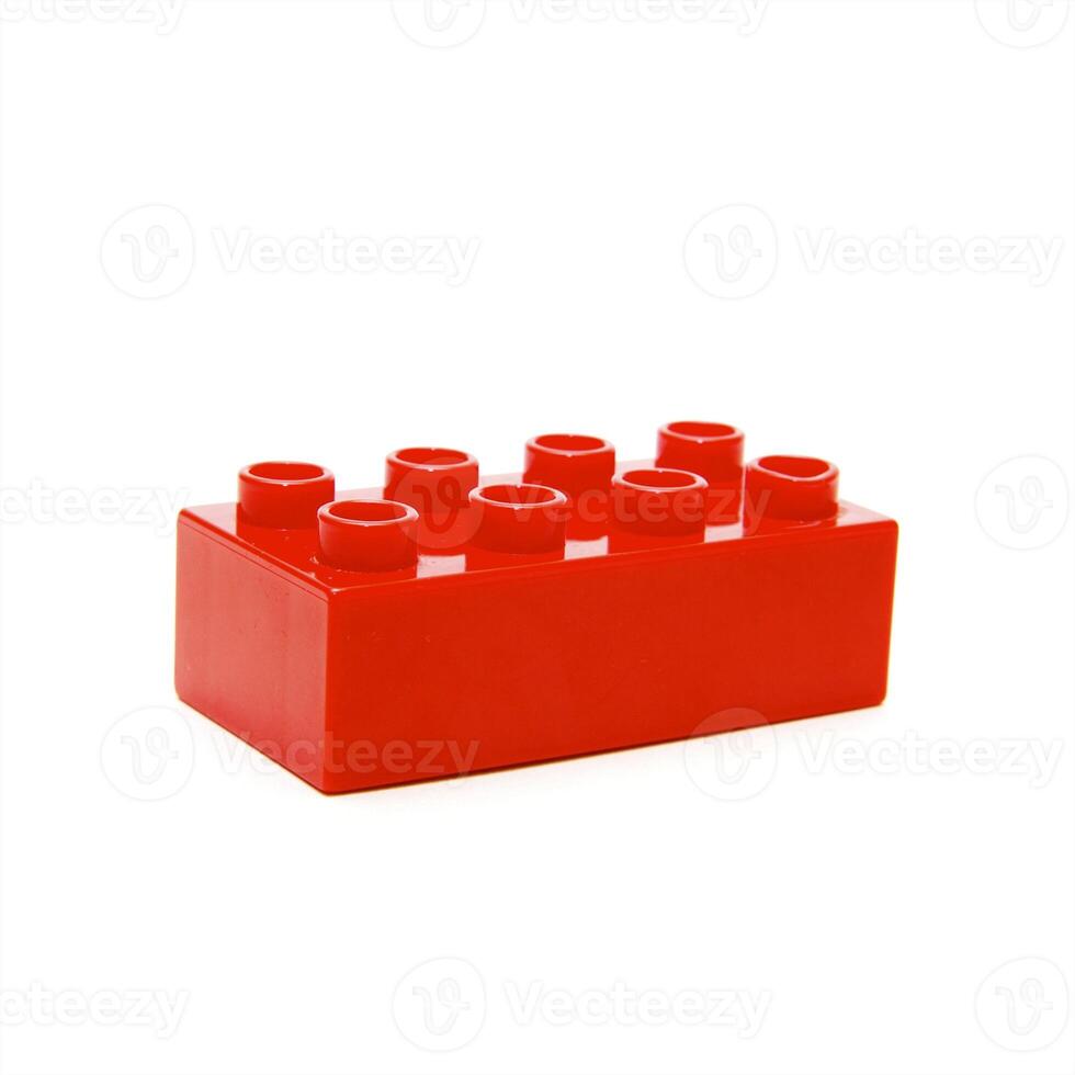 Plastic elements blocks for the designer photo