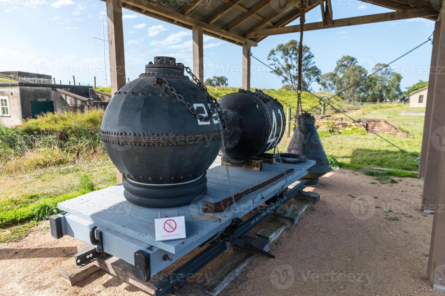 Old wartime bunker. Fort Lytton, Brisbane, Queensland, Australia. photo