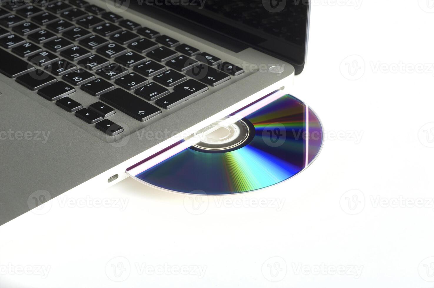 Professional Laptop on white background photo