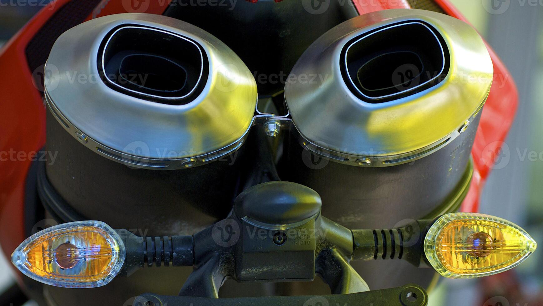 Detail of the sport motorcycle photo