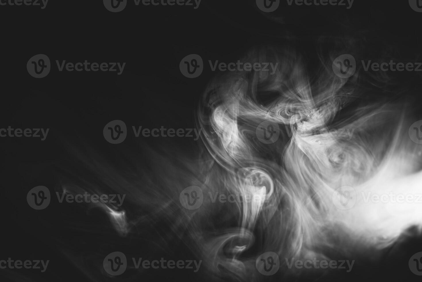 White smoke, studio shoot photo