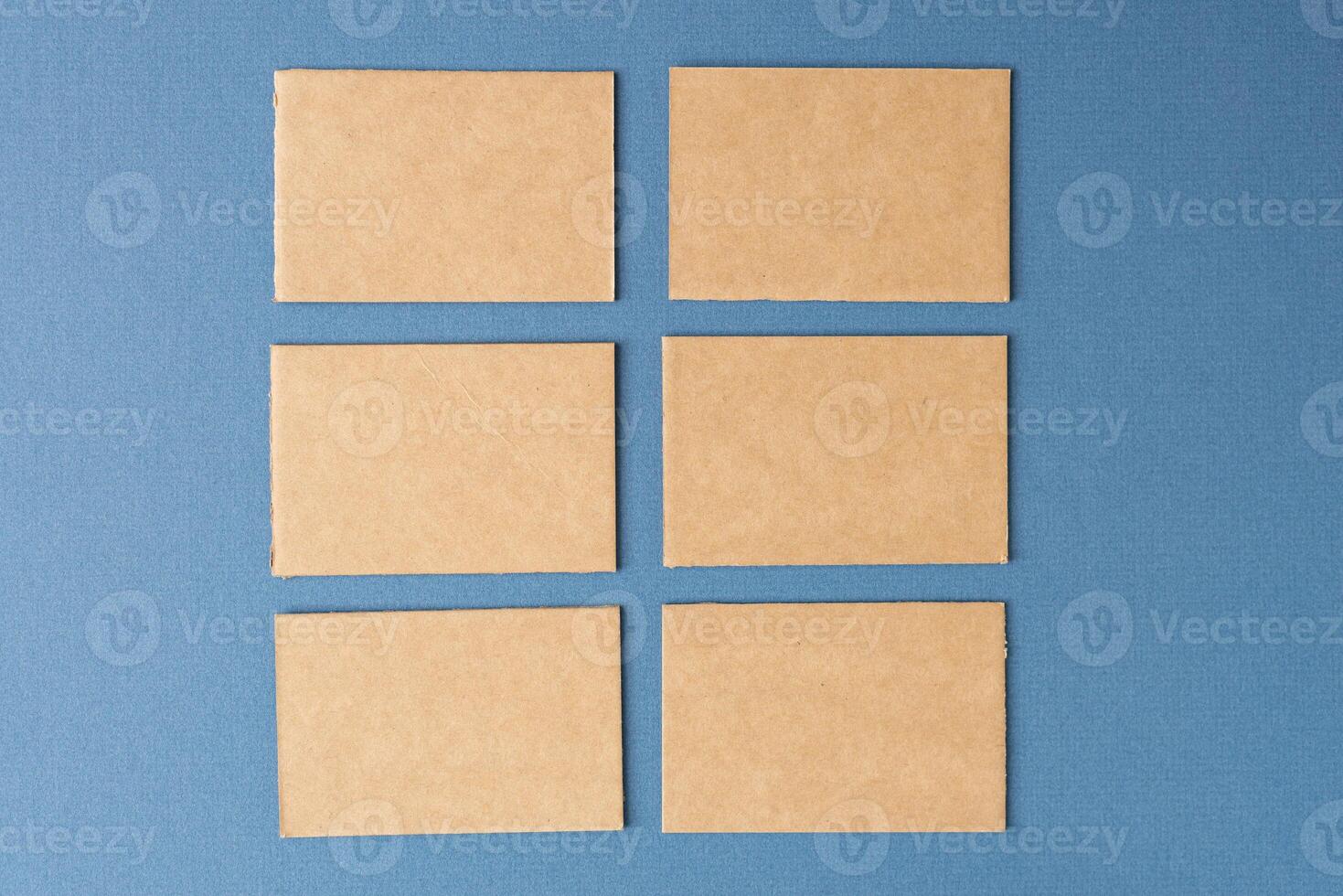 Blank craft business cards. photo