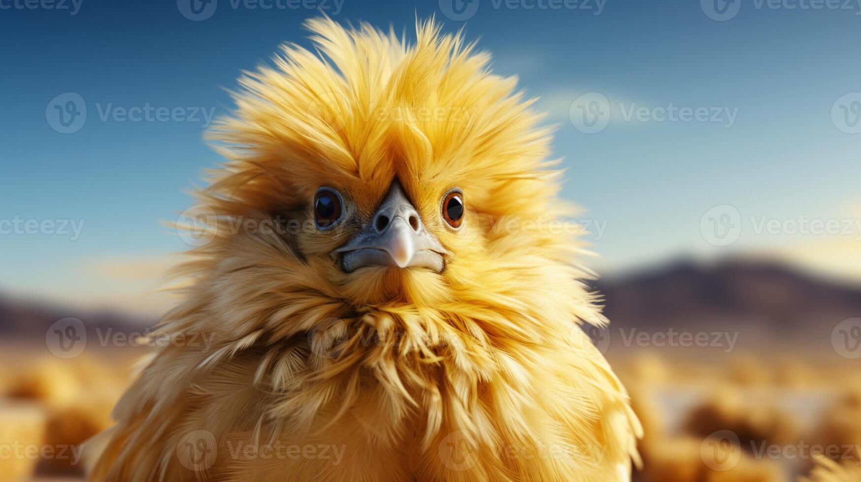 Little chicken farmland pet animal young hen photo
