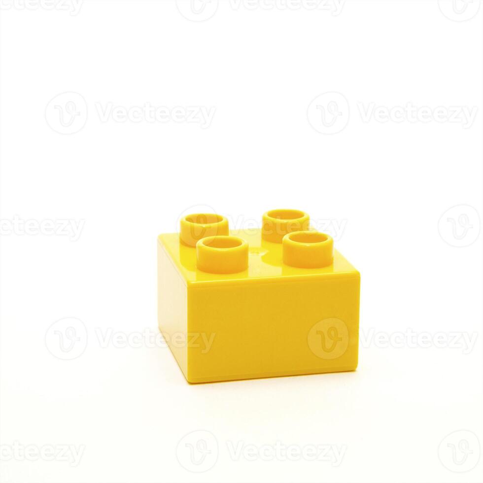 Plastic elements blocks for the designer photo