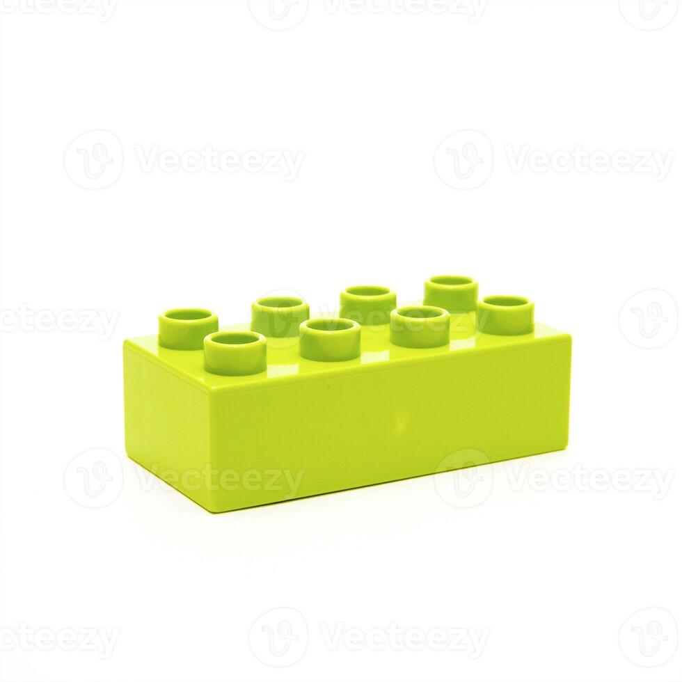 Plastic elements blocks for the designer photo