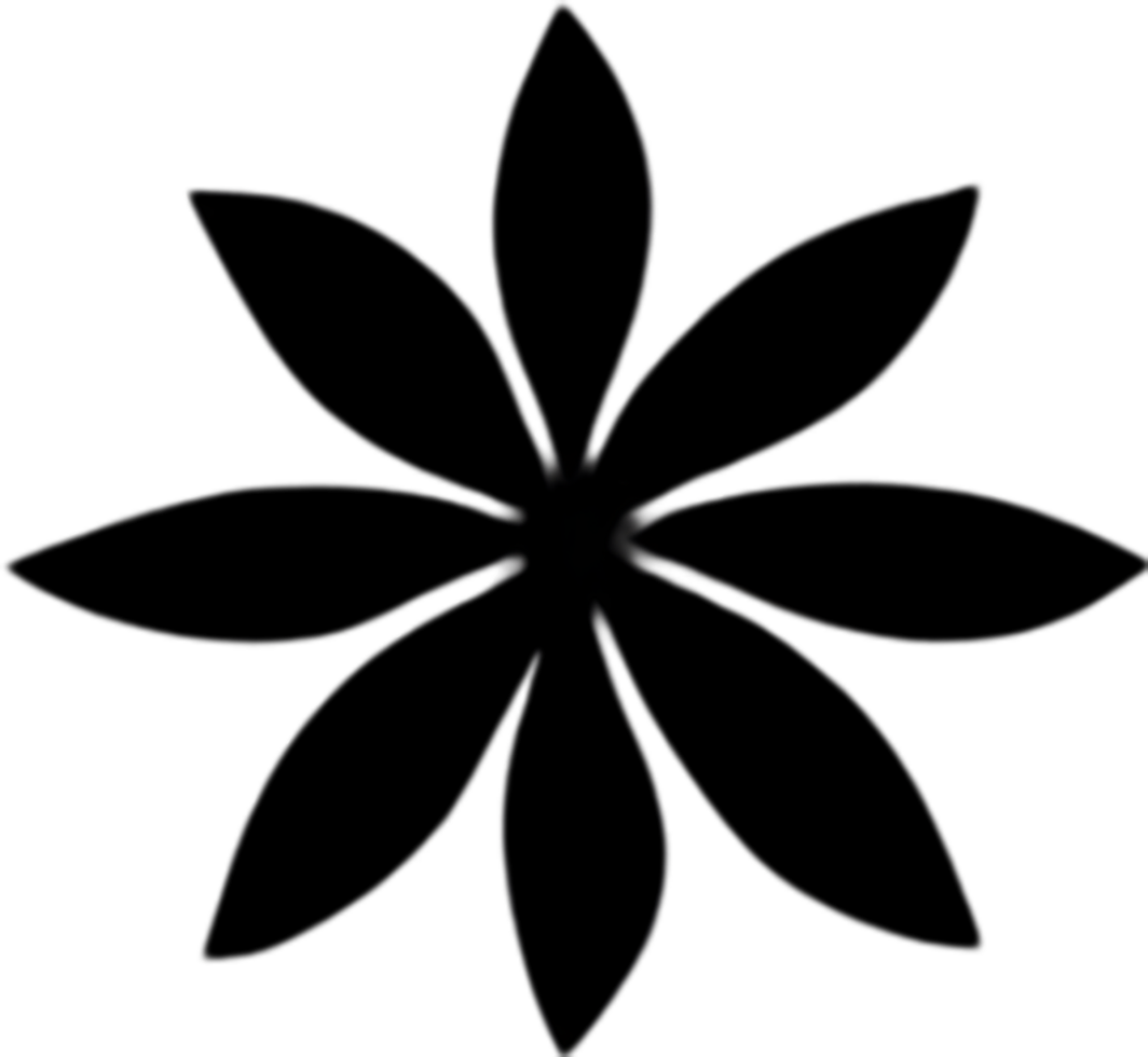Minimalist cute flower icon. Flower clipart. AI-Generated. png
