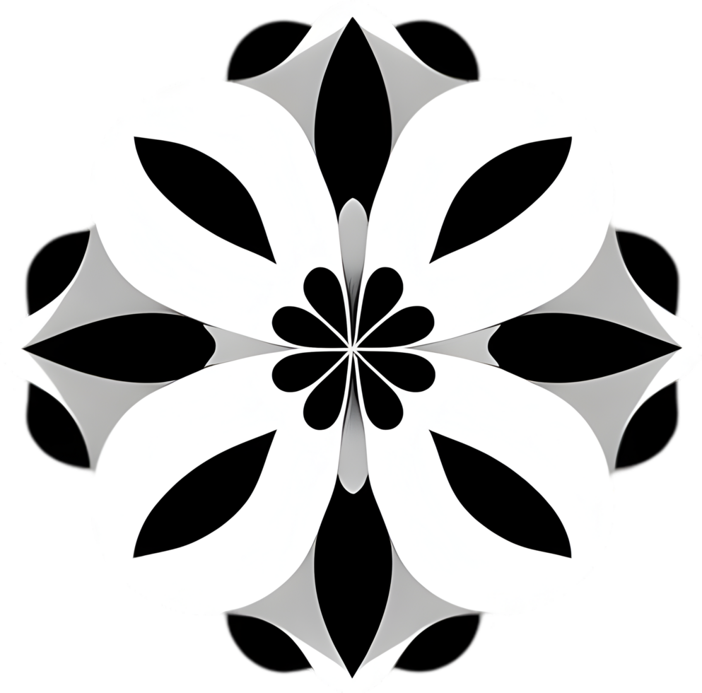 Minimalist cute flower icon. Flower clipart. AI-Generated. png