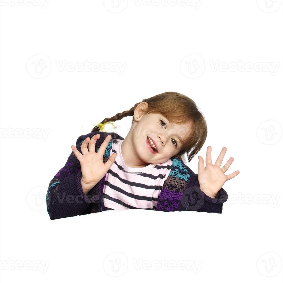 happy little girl photo