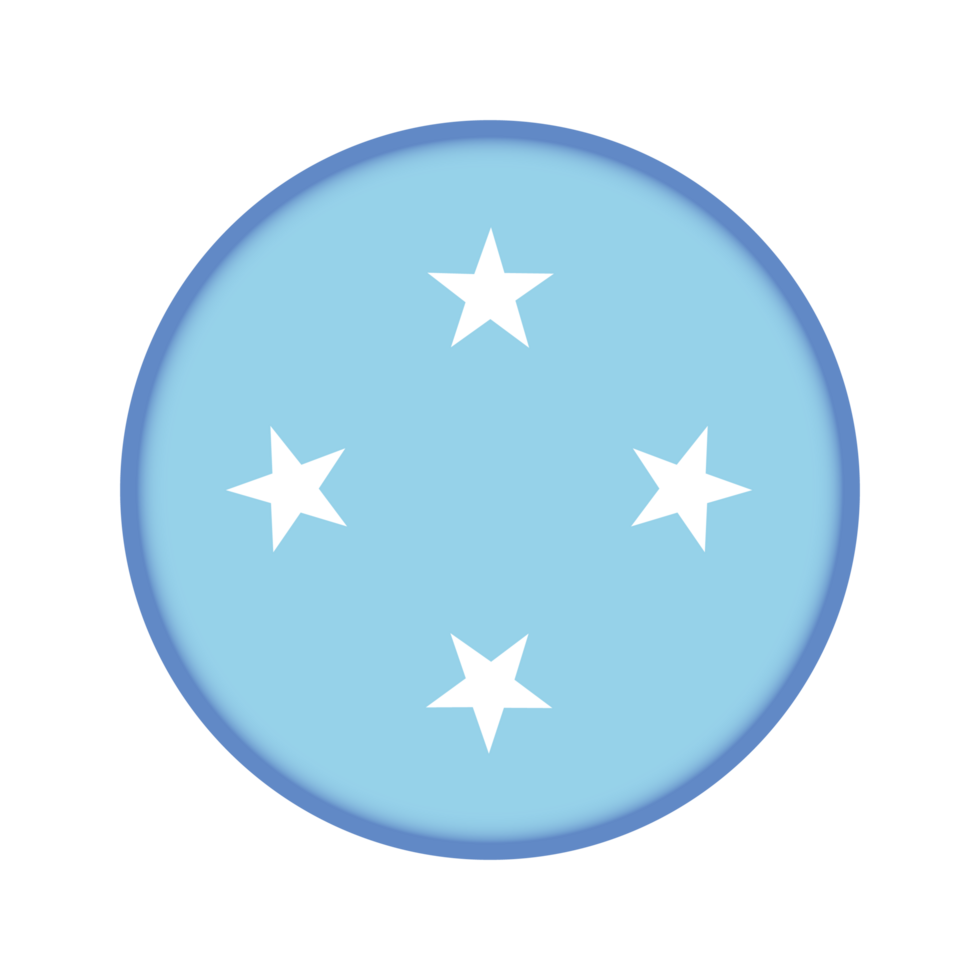 Round flag of Micronesia png