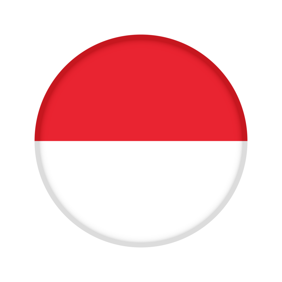Round flag of Indonesia,Monaco png