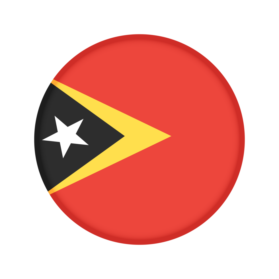 Round flag of East Timor png