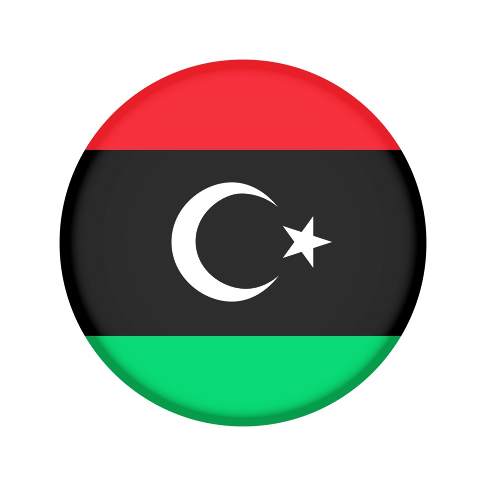 Round flag of Libya png