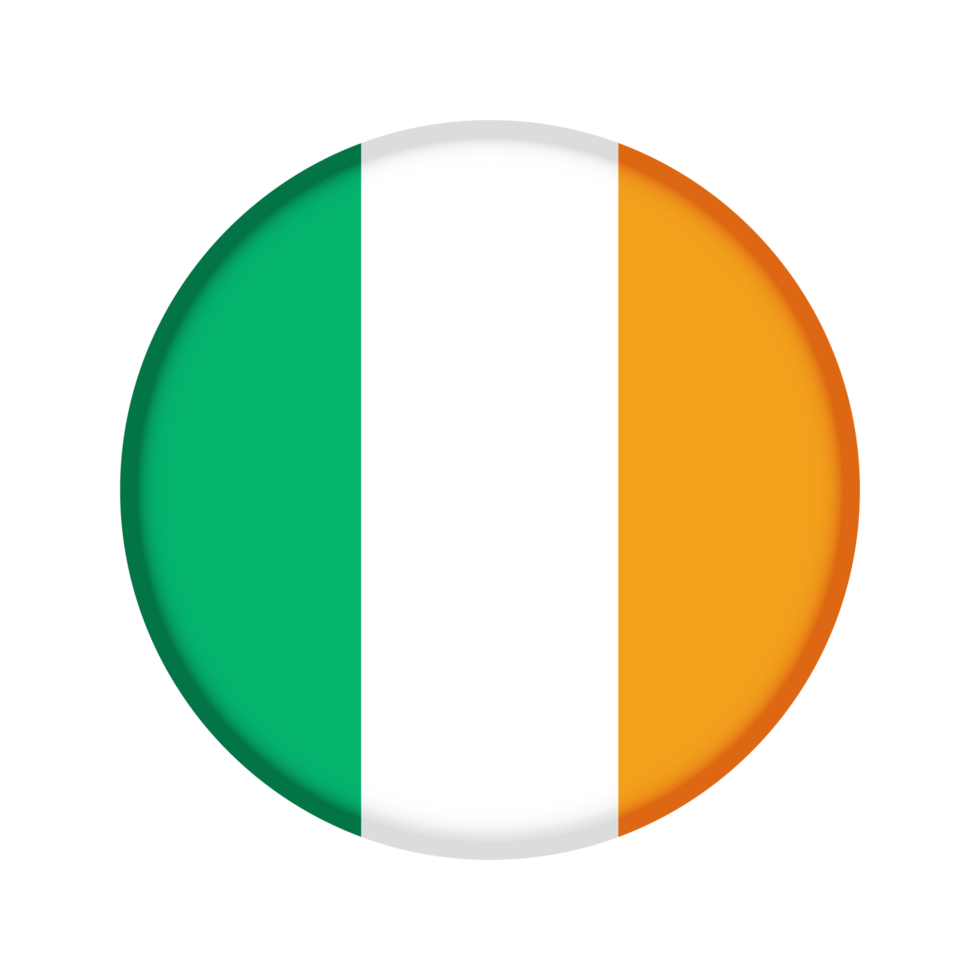 Round flag of Ireland png