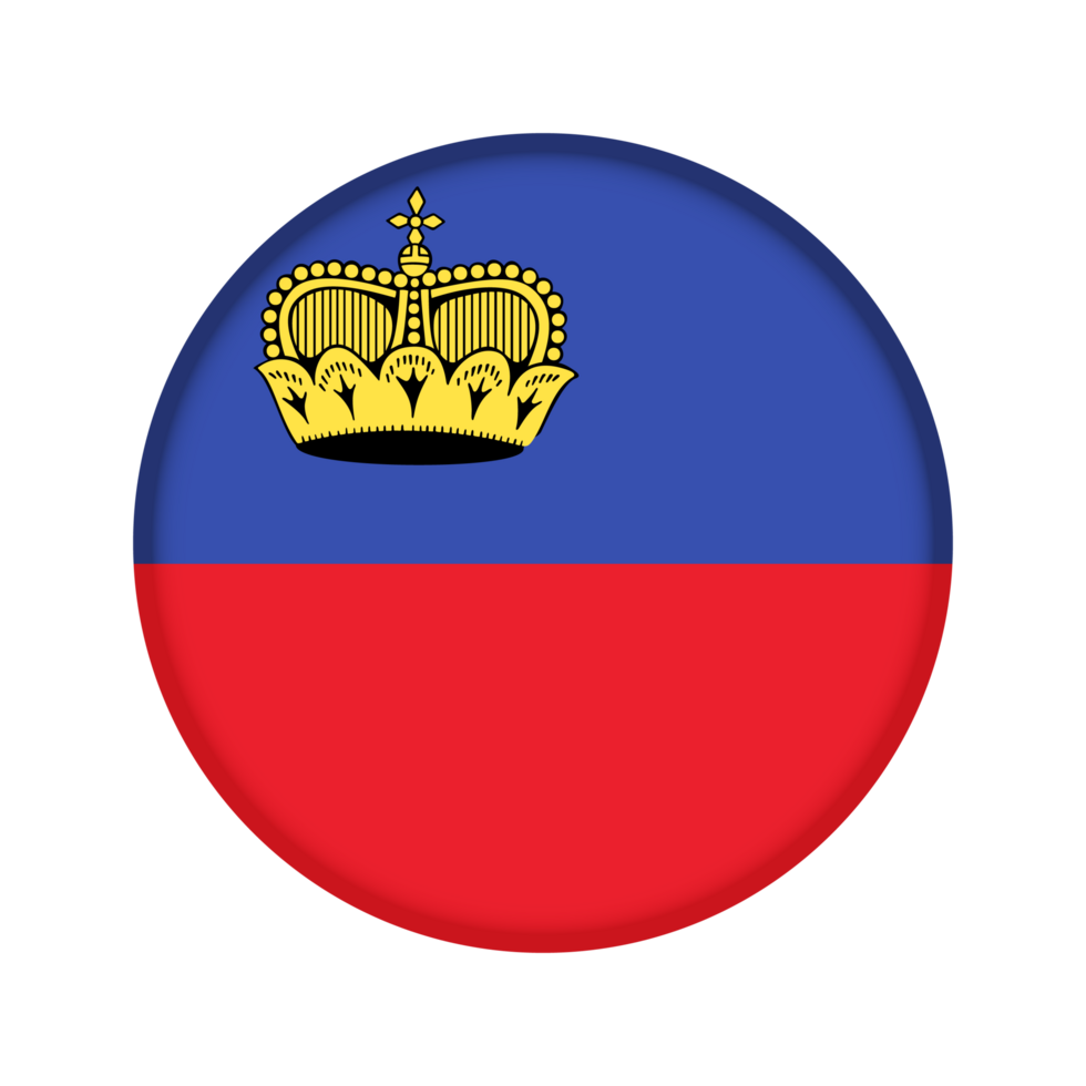 Round flag of Liechtenstein png