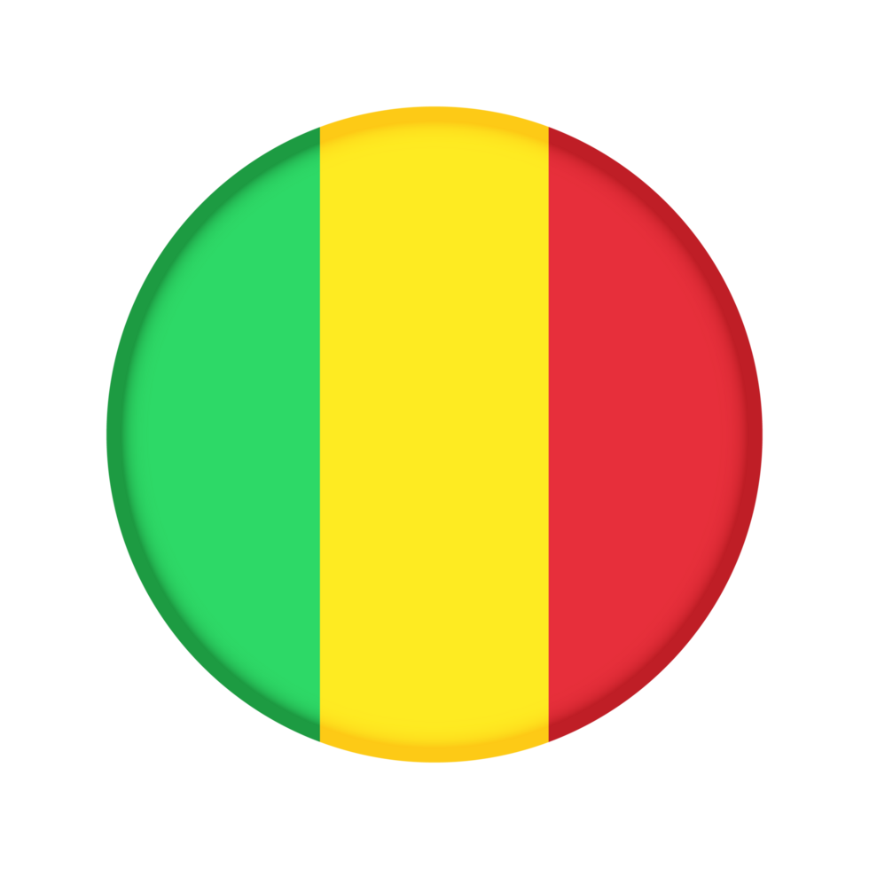 Round flag of Mali png